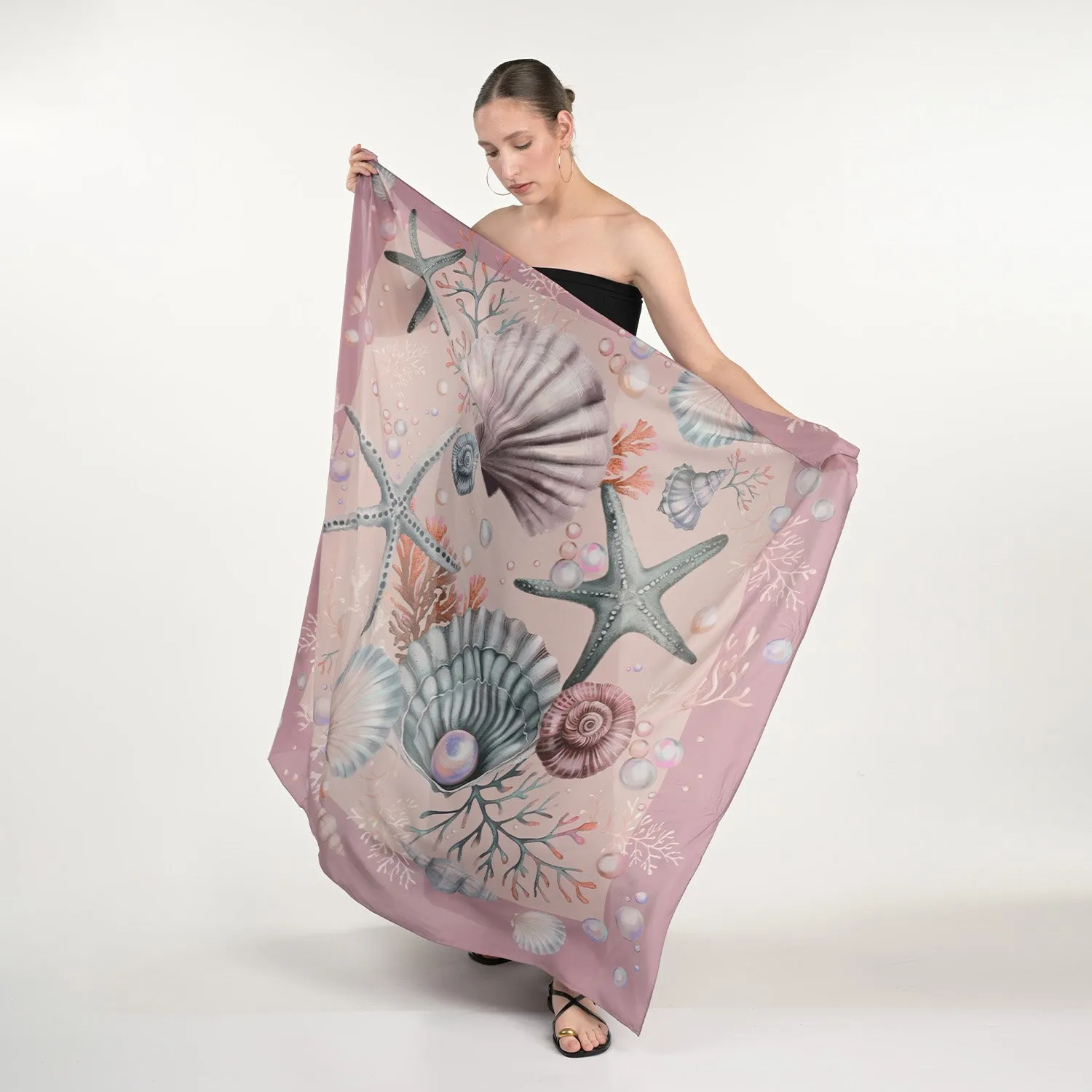 Shells And Pearls Scarf sold by Folklore Shop