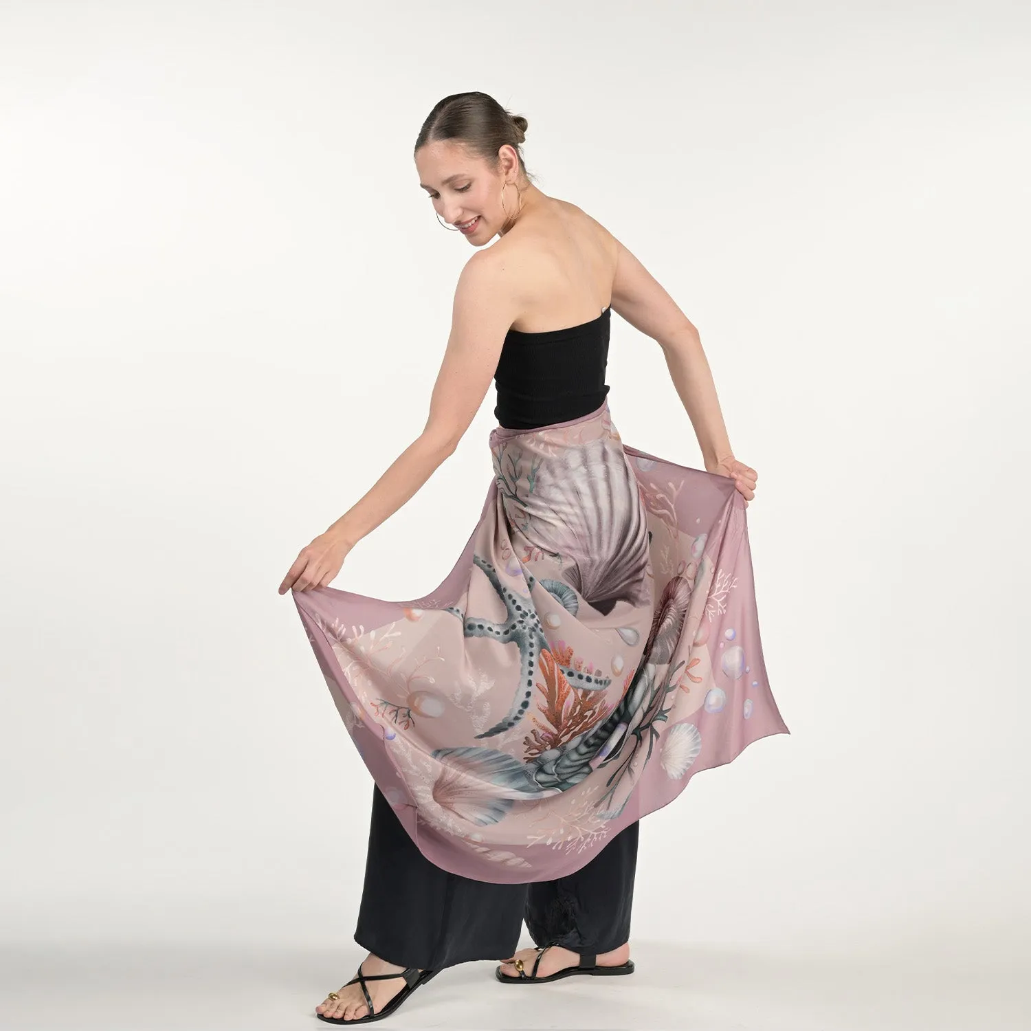 Shells And Pearls Scarf sold by Folklore Shop product image thumbnail 5