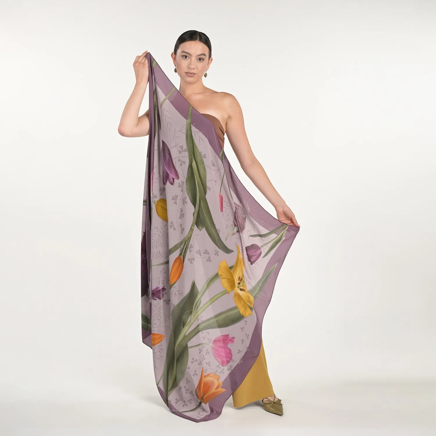 Tulip Scarf sold by Folklore Shop product image thumbnail 3