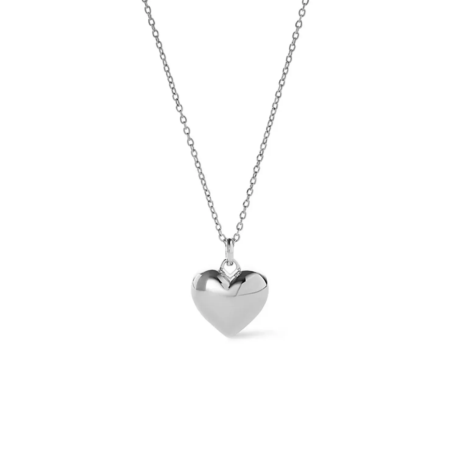 Sterling Silver Heart Charm Necklace sold by Folklore Shop