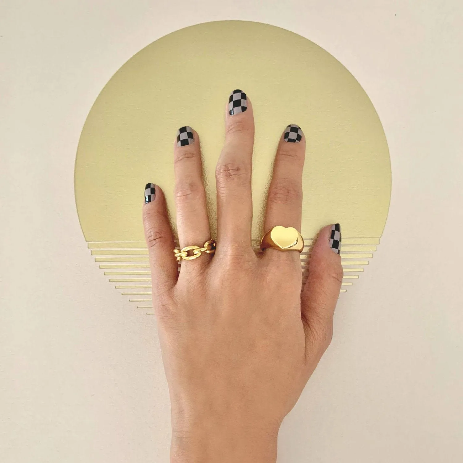 Gold Chain Band Layering Ring sold by Folklore Shop product image thumbnail 2