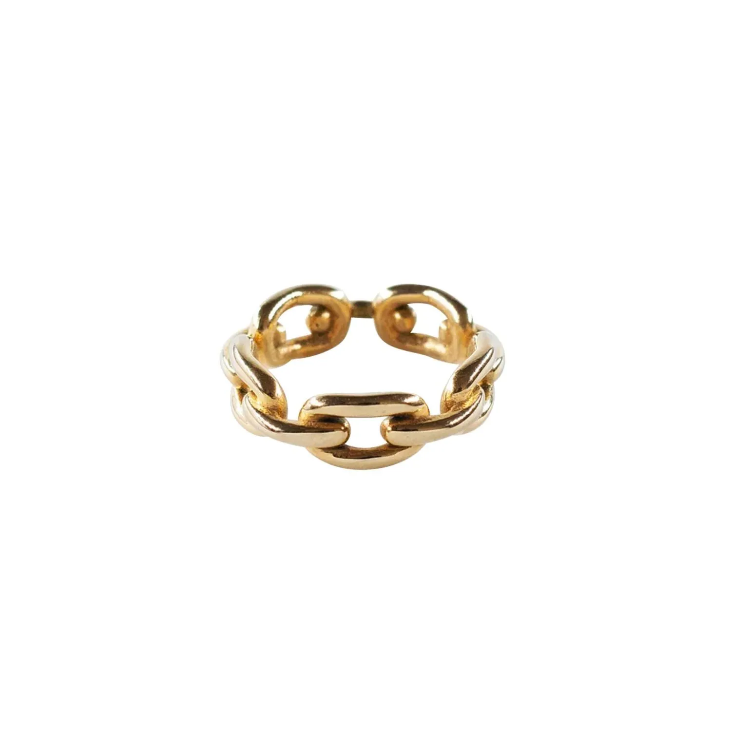 Gold Chain Band Layering Ring sold by Folklore Shop