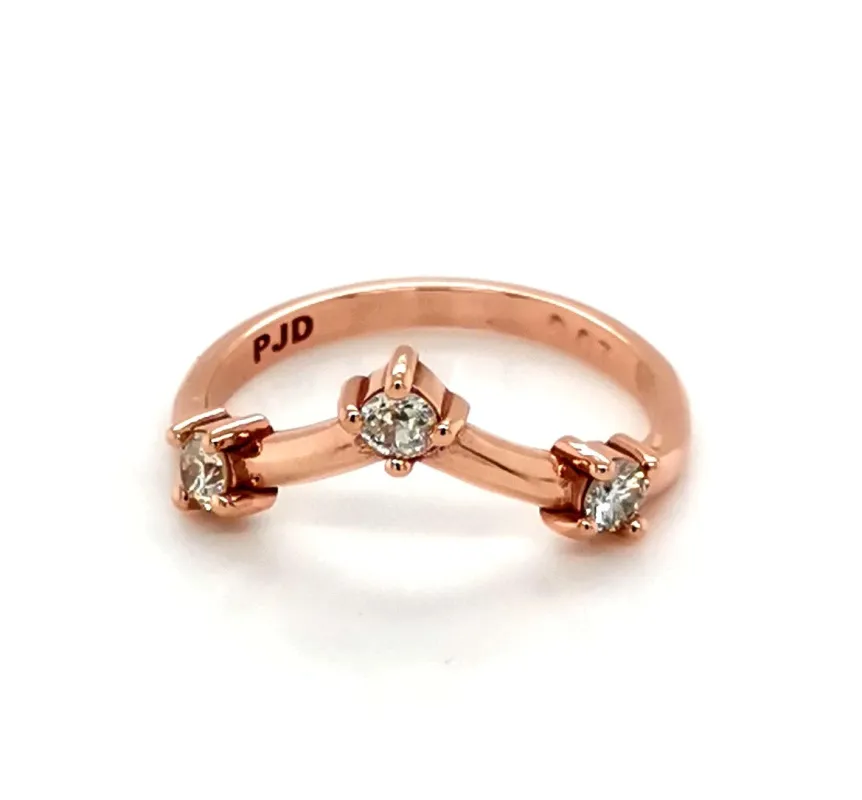 Rose Gold and Diamond Ring sold by Folklore Shop