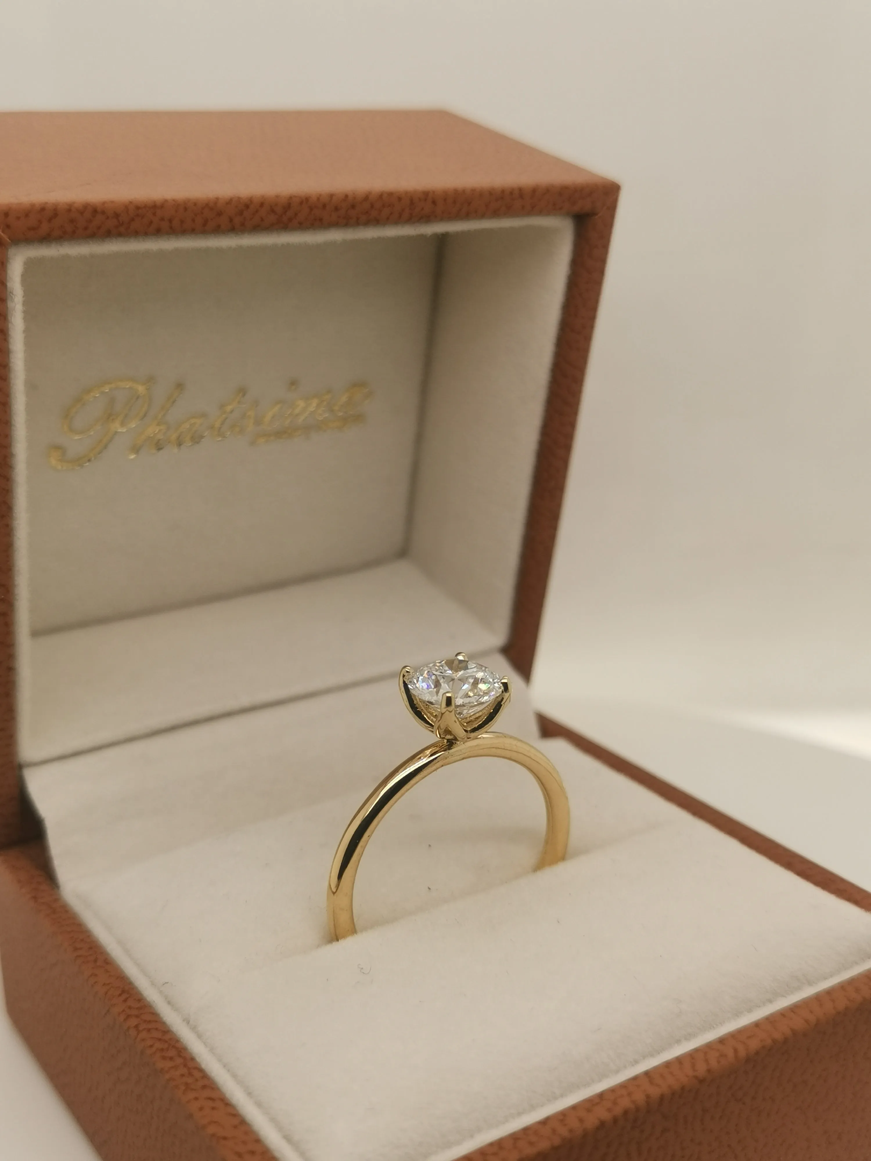 14k Yellow gold diamond ring sold by Folklore Shop product image thumbnail 4