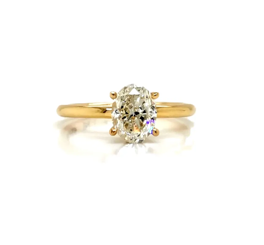 14k Yellow gold diamond ring sold by Folklore Shop