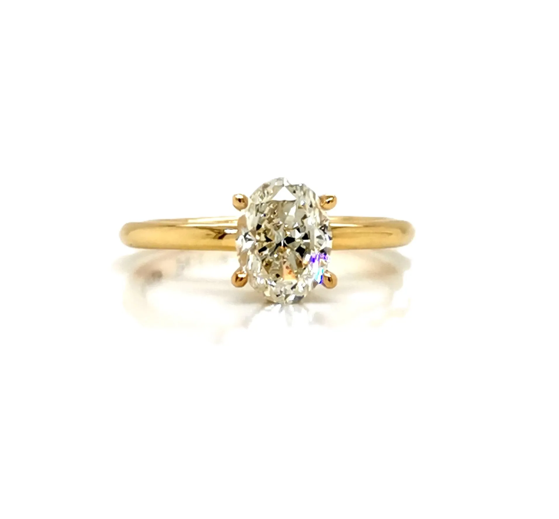 14k Yellow gold diamond ring sold by Folklore Shop