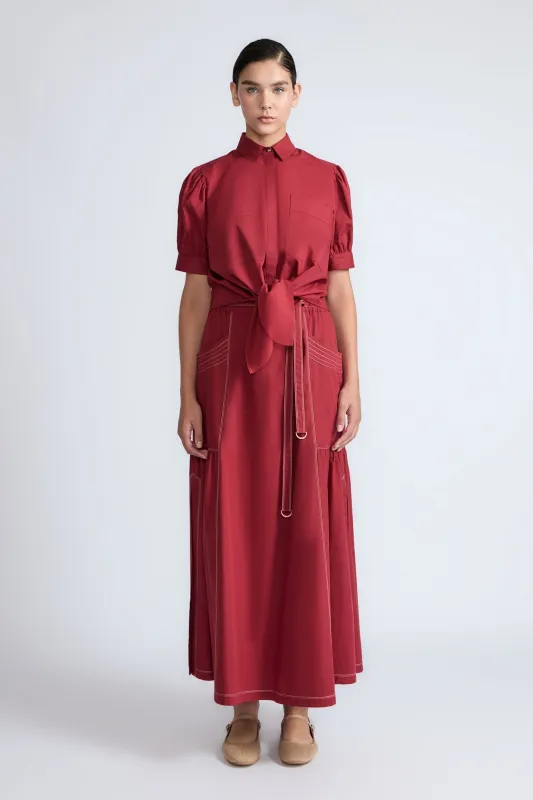 Josie Tie-Waist Cotton Blouse sold by Folklore Shop