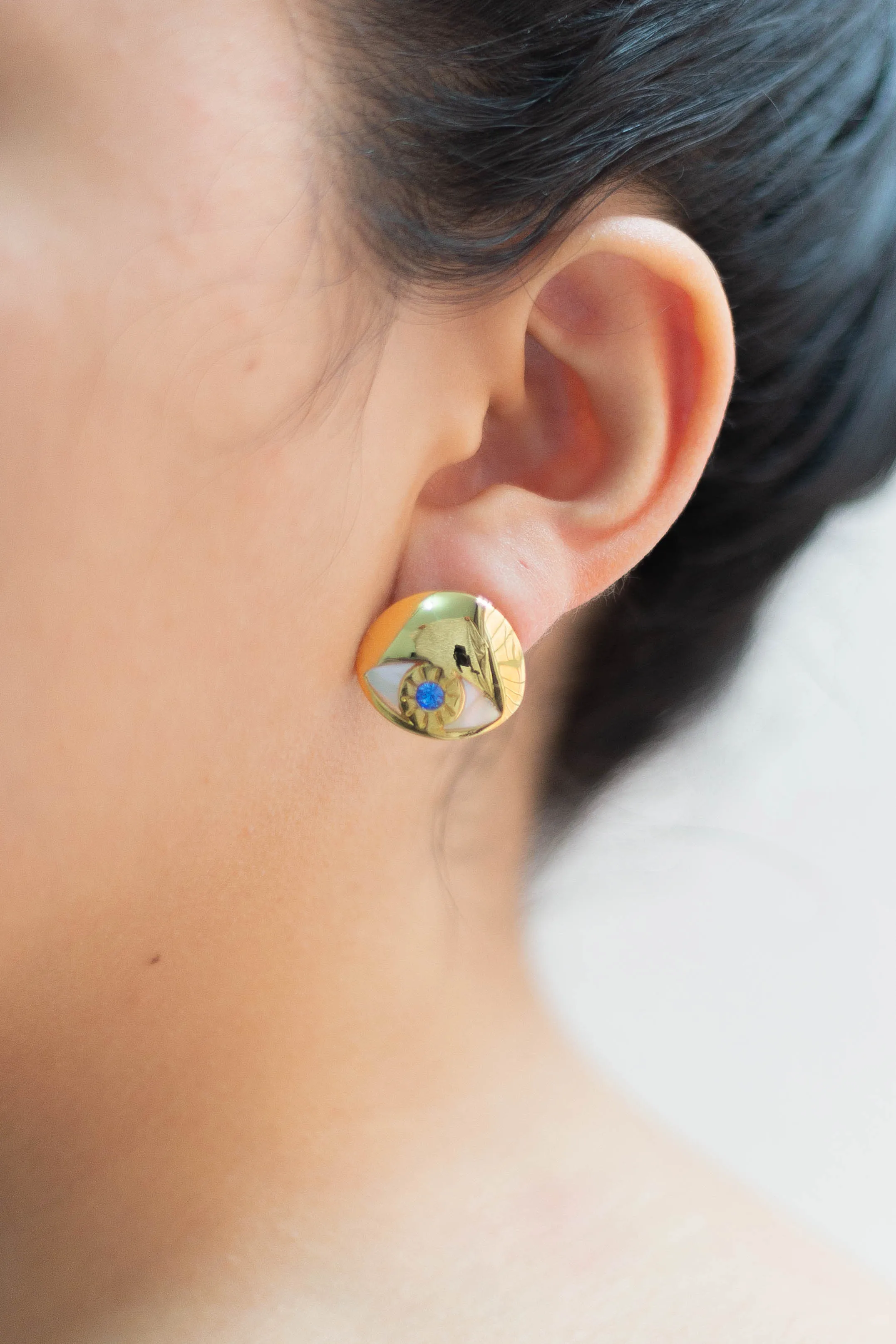 Adele Eye Studs sold by Folklore Shop product image thumbnail 3