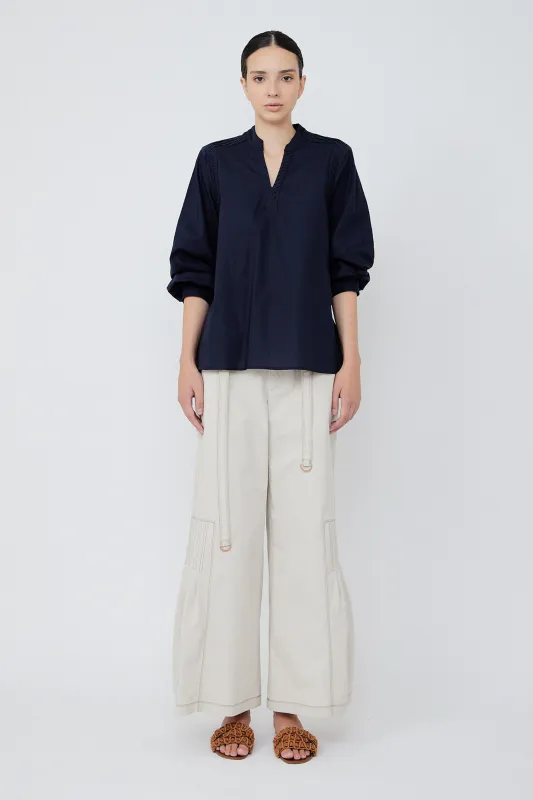 Ximena V-Neck Cotton Blouse sold by Folklore Shop