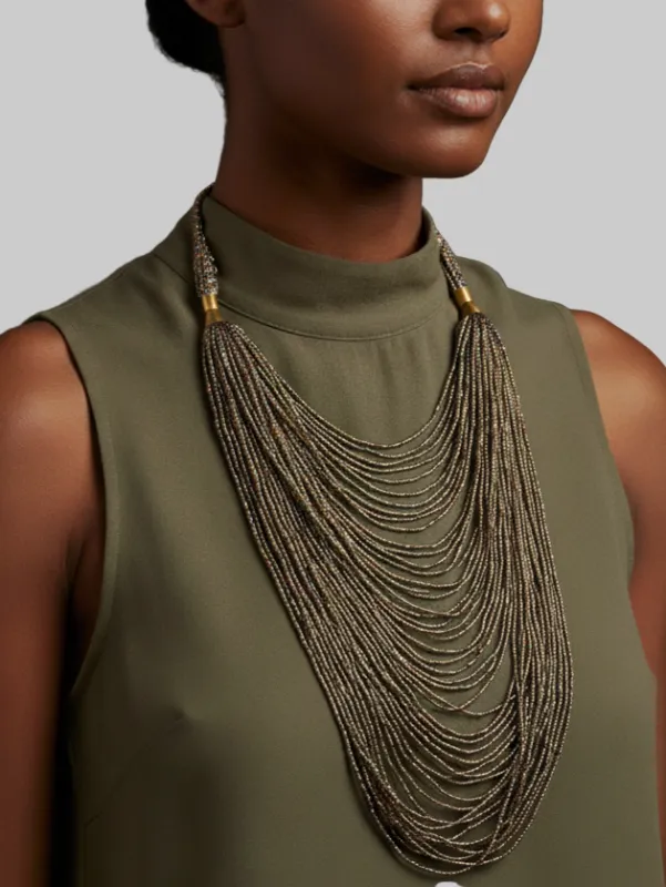 Kanana Beaded Necklace made by Folklore Shop