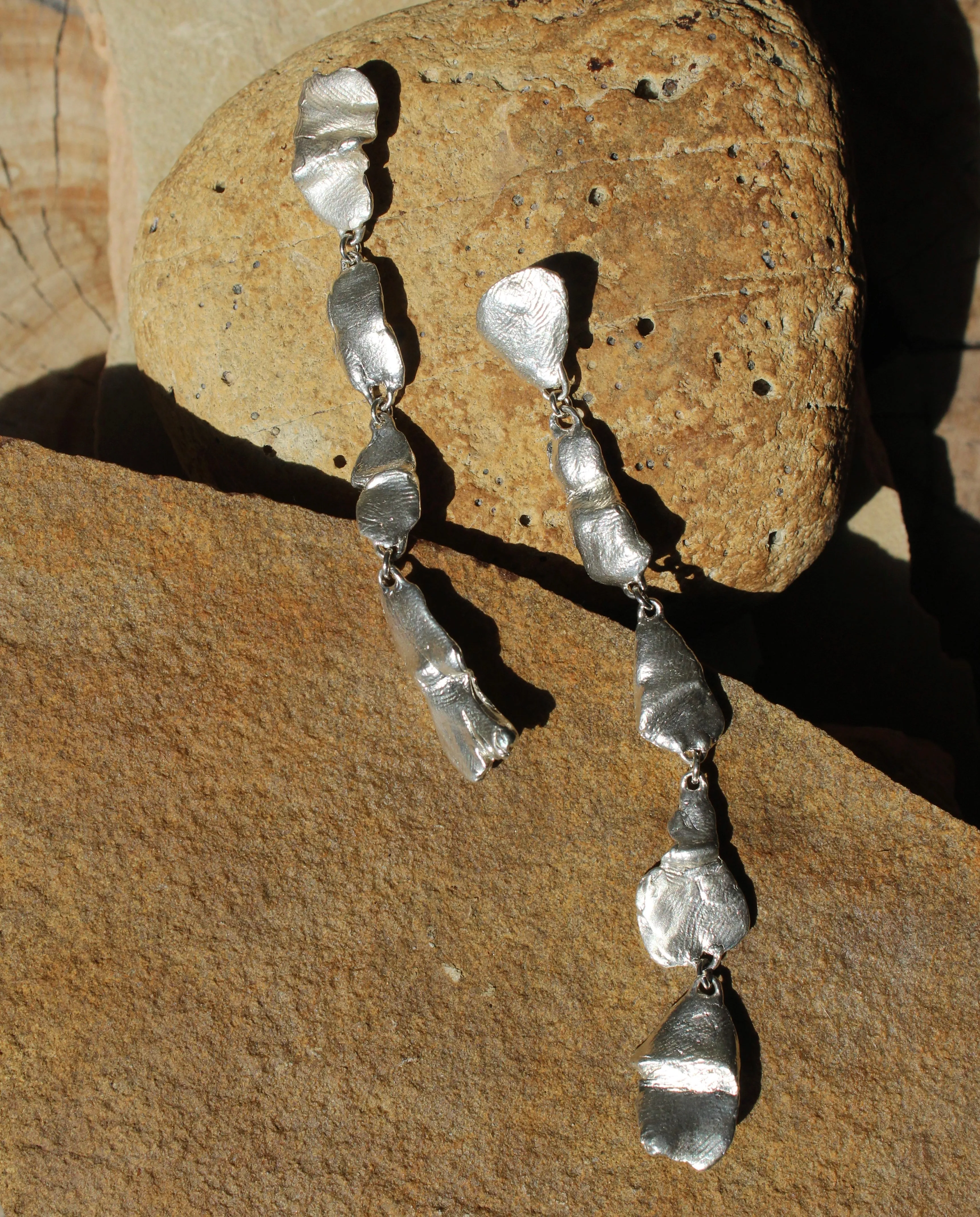 Hyades Silver Drop Earrings sold by Folklore Shop product image thumbnail 4