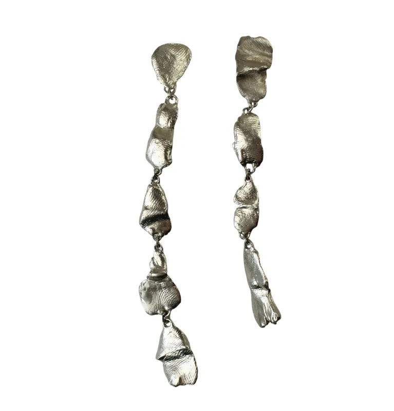 Hyades Silver Drop Earrings sold by Folklore Shop