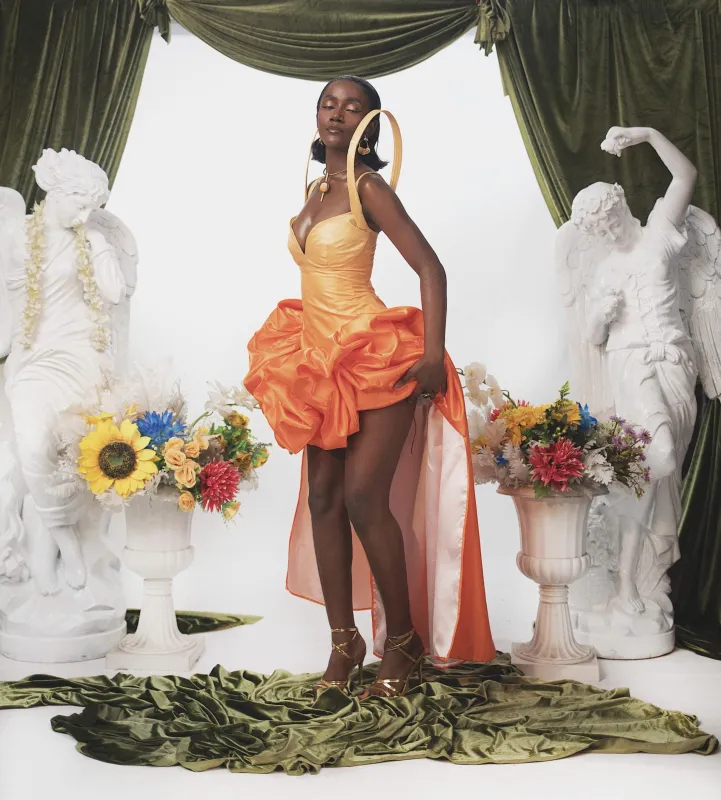 THE GOLDEN DUSK DRESS made by Folklore Shop