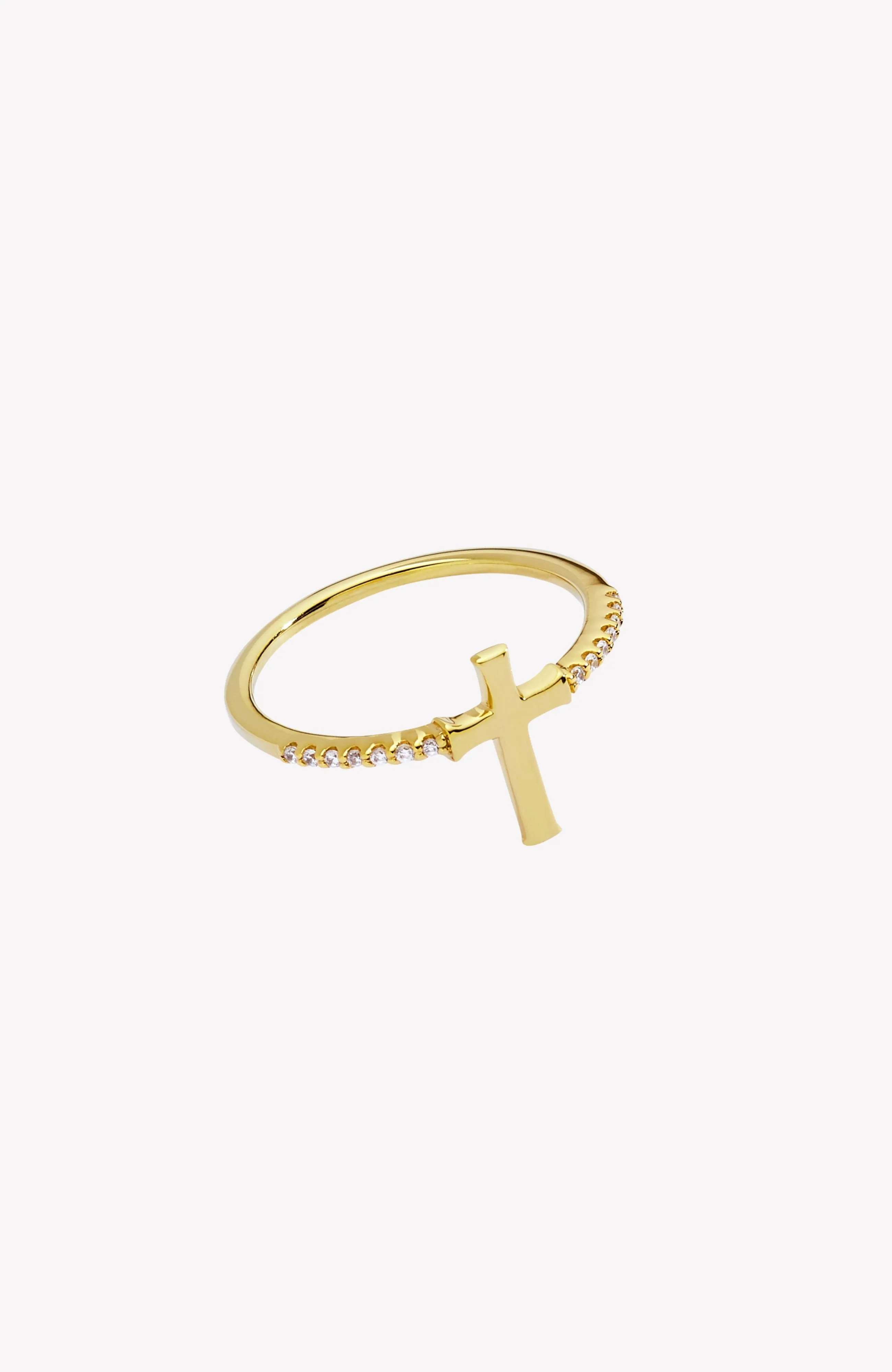 Luminous Cross Pavé Ring sold by Folklore Shop product image thumbnail 3