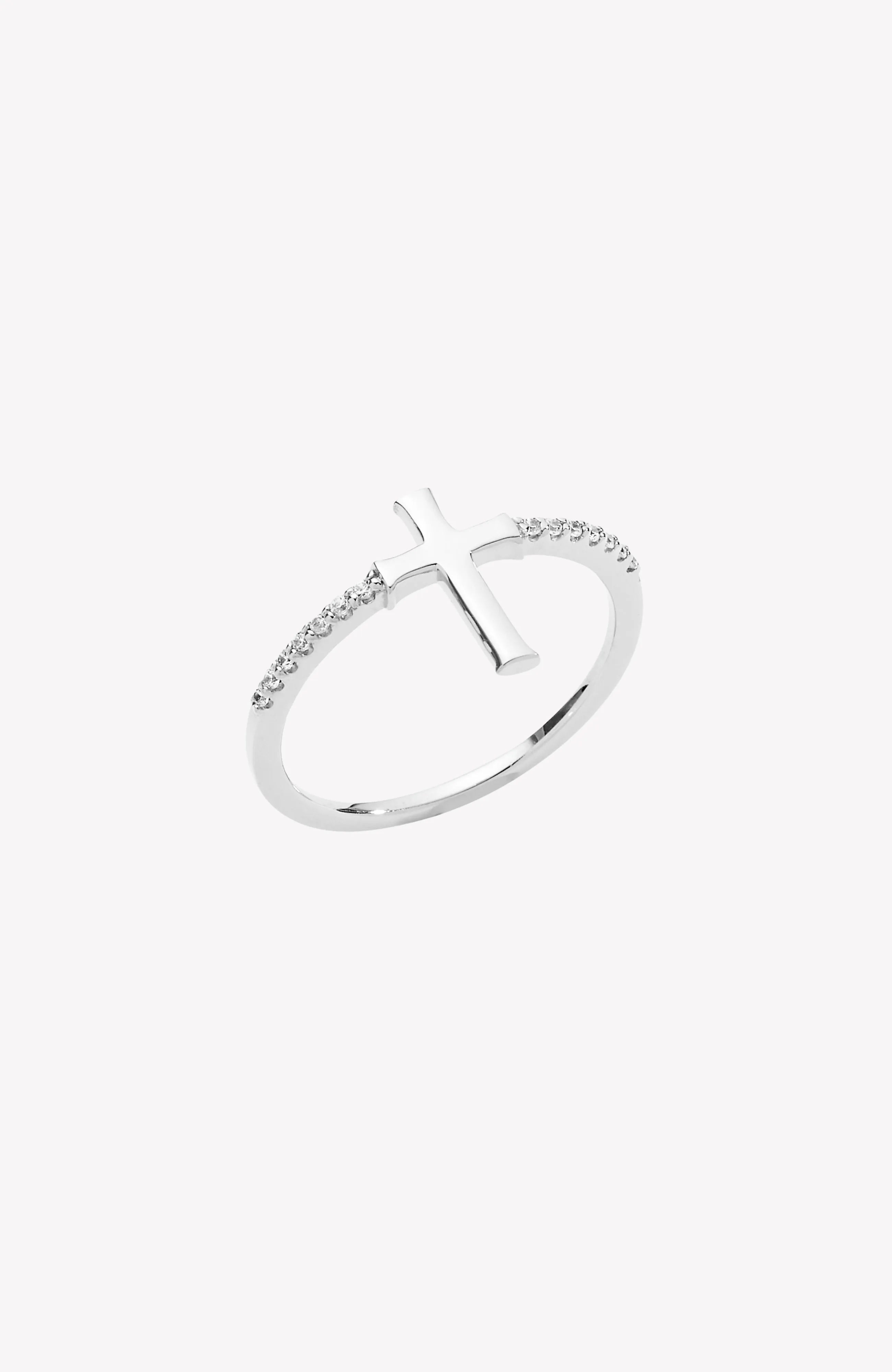 Luminous Cross Pavé Ring sold by Folklore Shop product image thumbnail 4