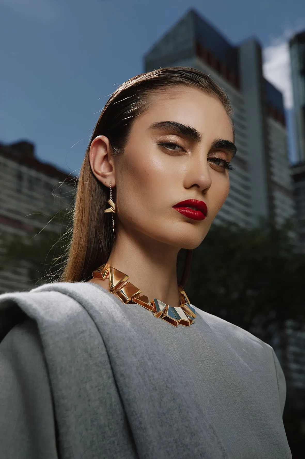 TERESA Choker - Gold sold by Folklore Shop product image thumbnail 2