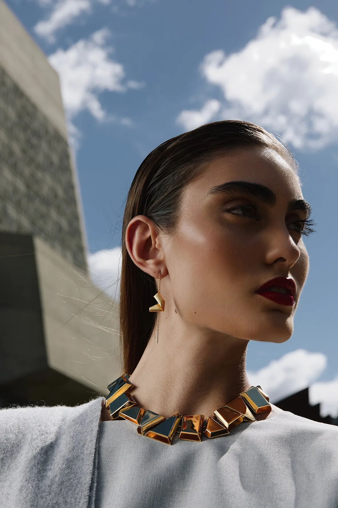 TERESA Choker - Gold sold by Folklore Shop product image thumbnail 3