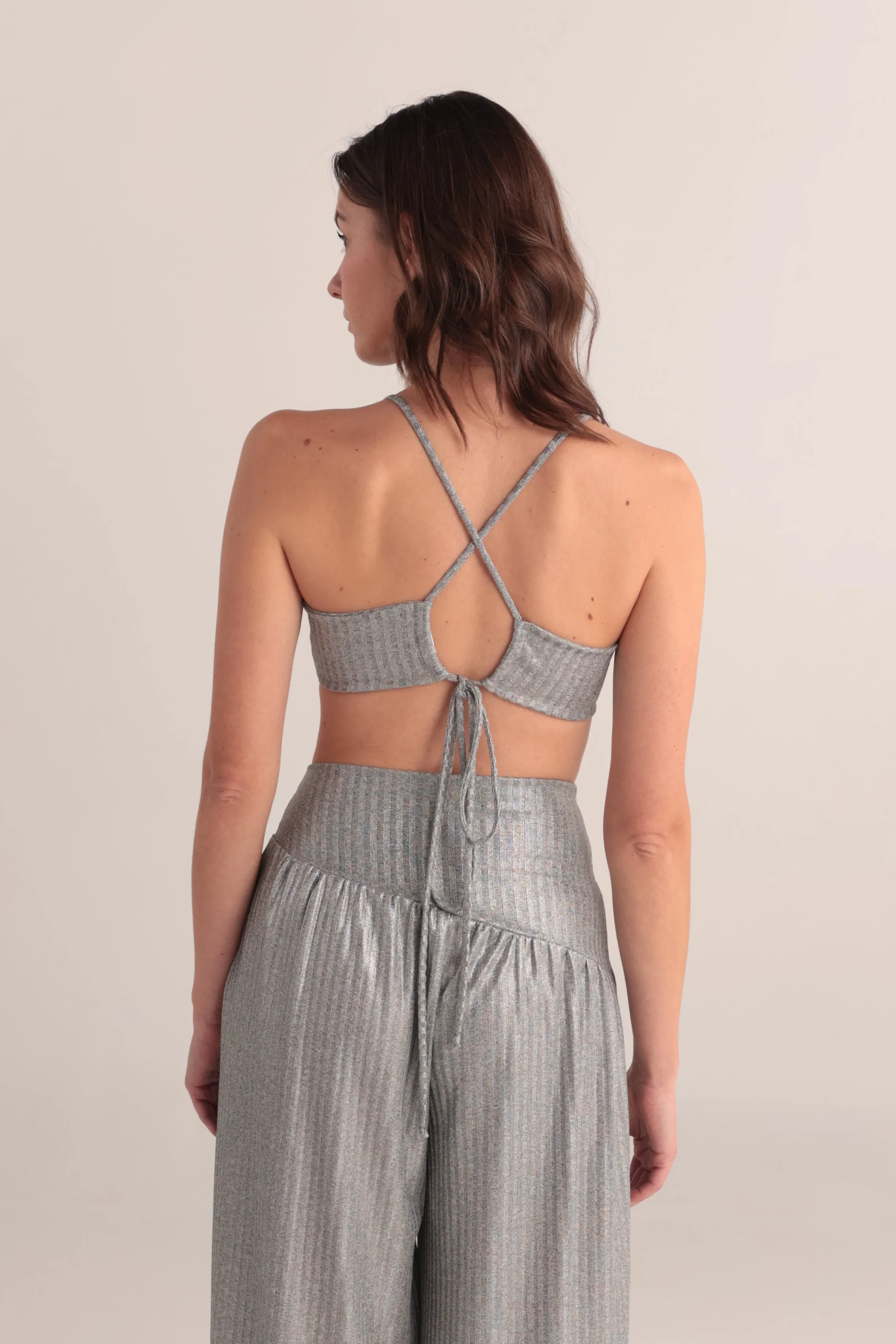 Metallic Glow Crop Top sold by Folklore Shop product image thumbnail 2