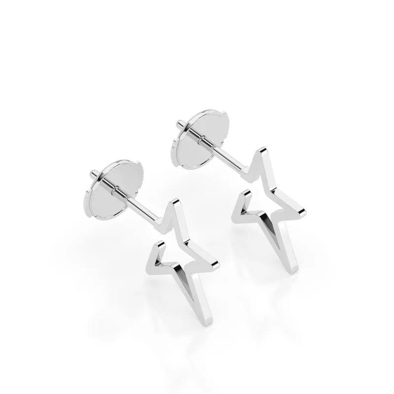 NORTH STAR EARRINGS - Sterling Silver sold by Folklore Shop
