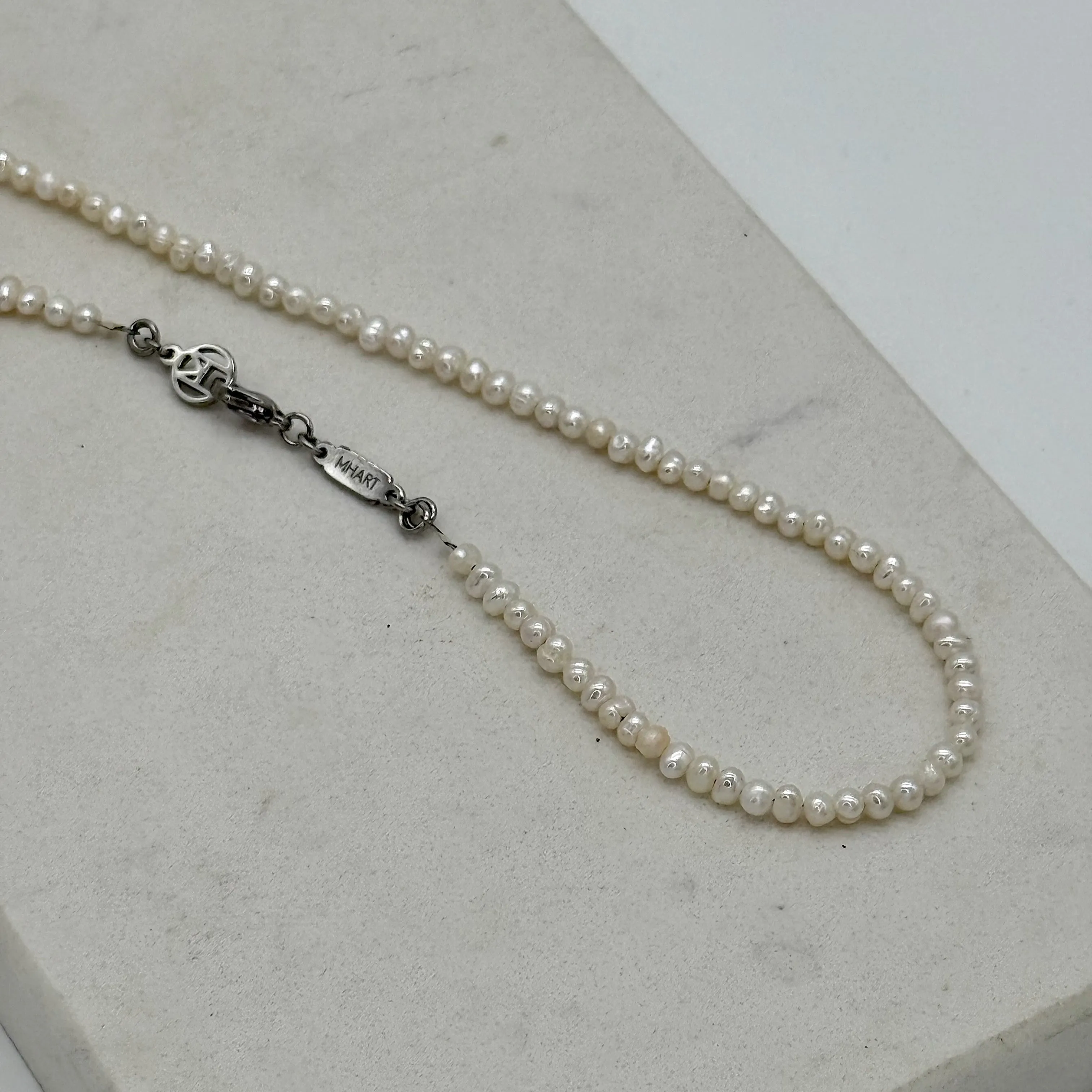 Mini Fresh Water Pearl Necklace sold by Folklore Shop product image thumbnail 3