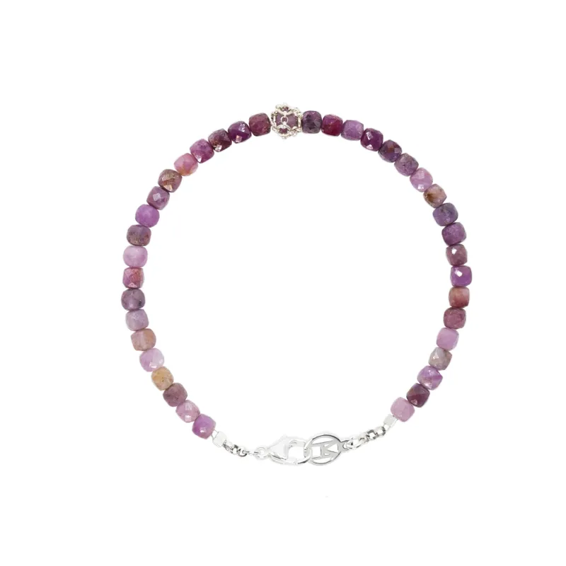 Ruby Gemstone Bracelet: .925 Silver made by MHART
