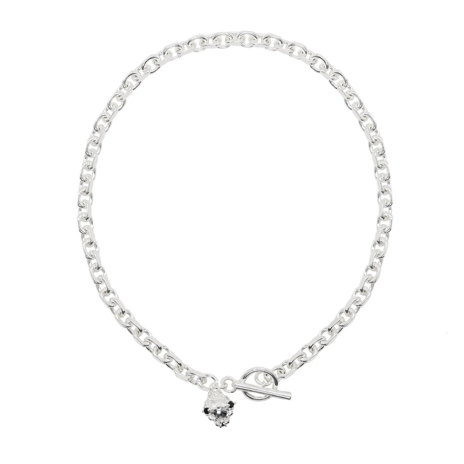 Sculpted Caged Sphere Chain Necklace sold by Folklore Shop