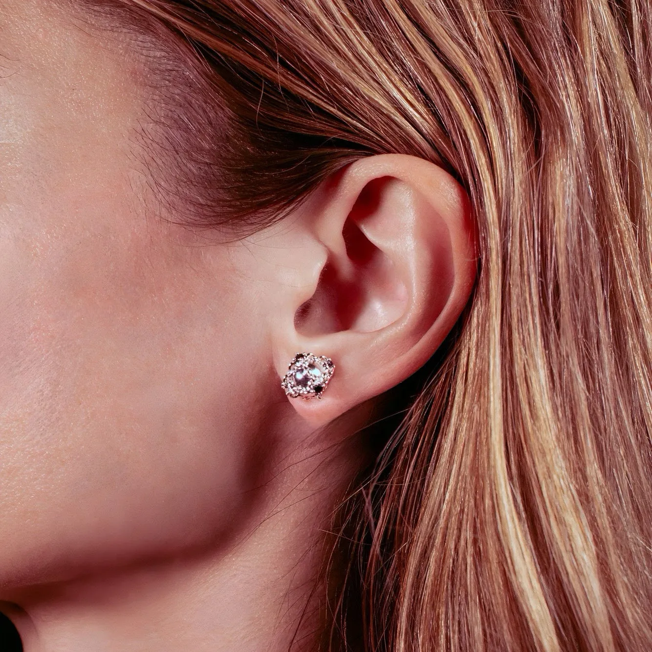 Caged Orb Mini Stud 10mm sold by Folklore Shop product image thumbnail 2