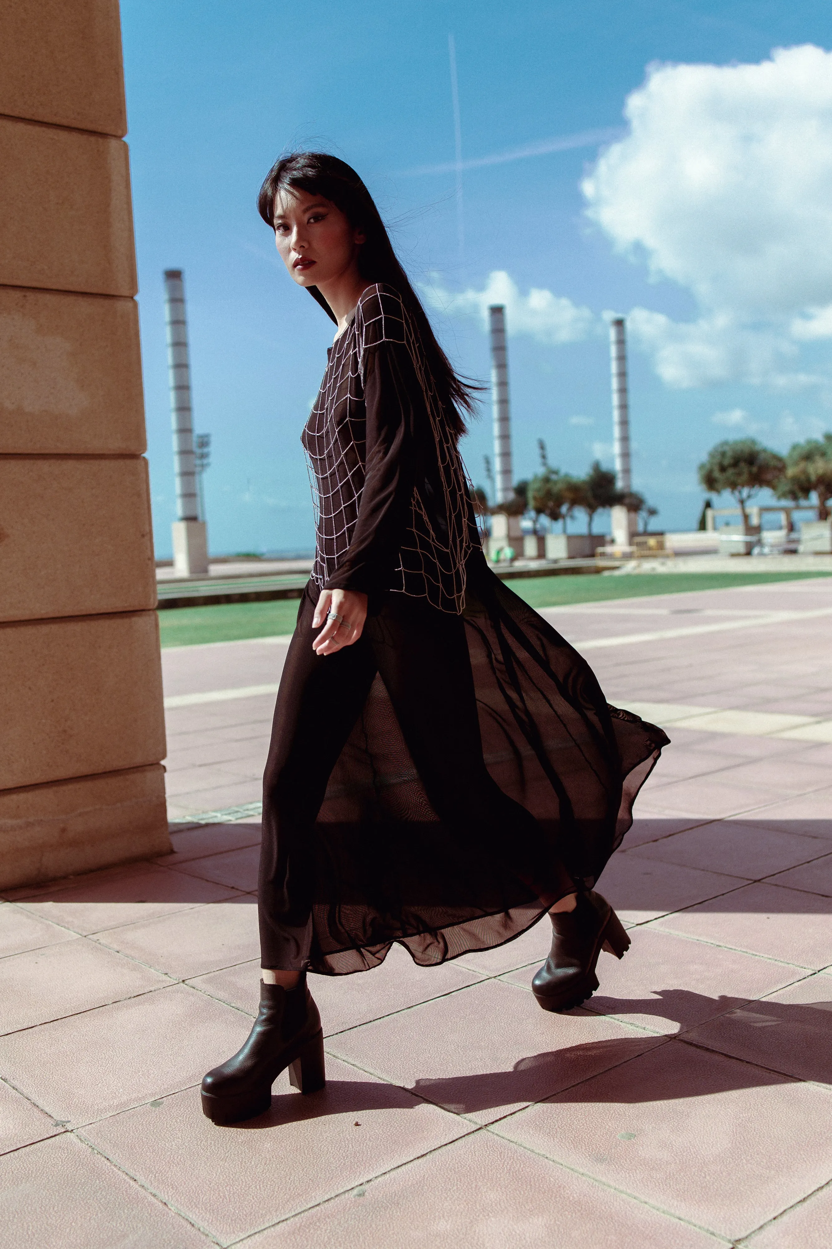 Silver Draped Chain Top sold by Folklore Shop product image thumbnail 4