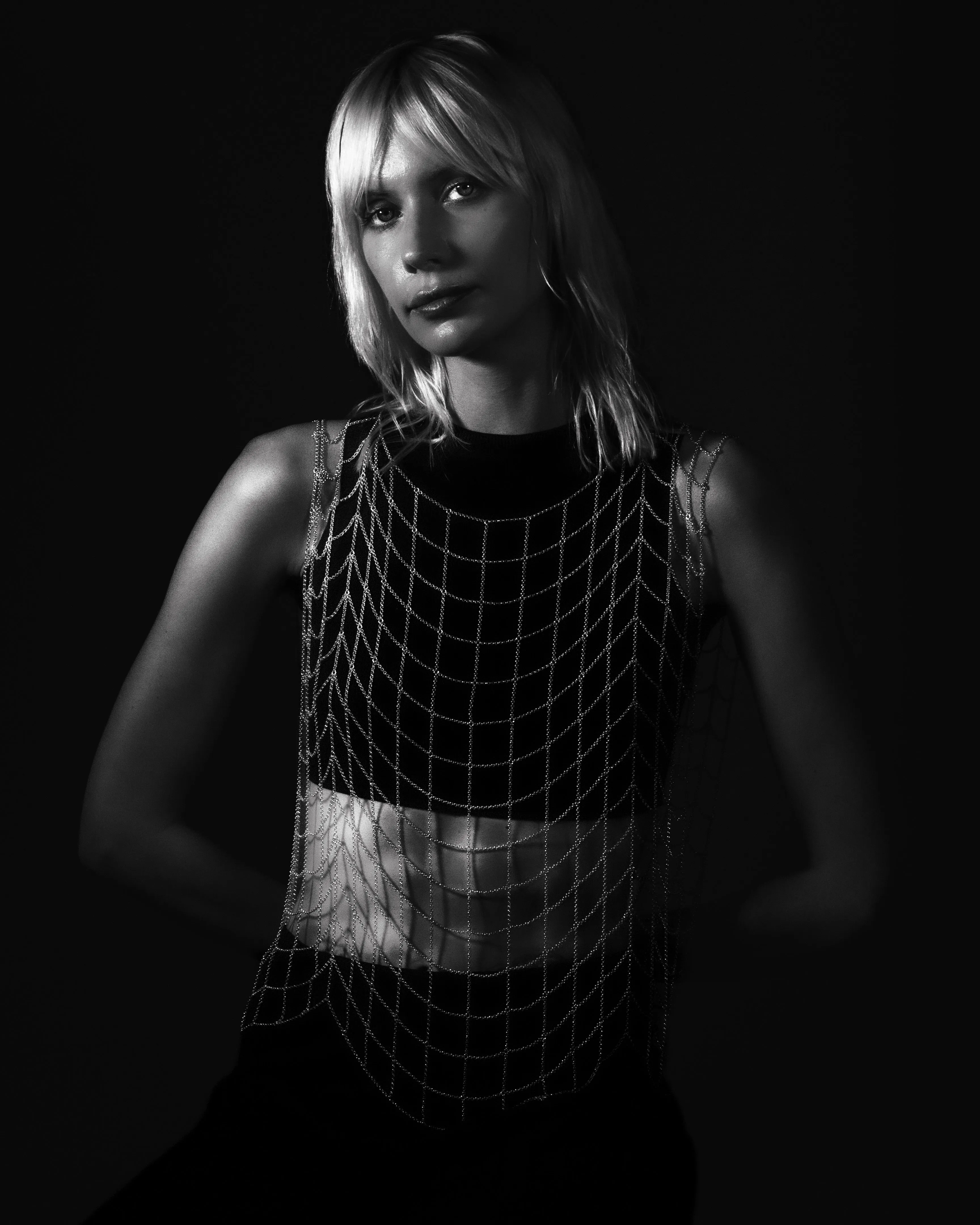 Silver Draped Chain Top sold by Folklore Shop product image thumbnail 2