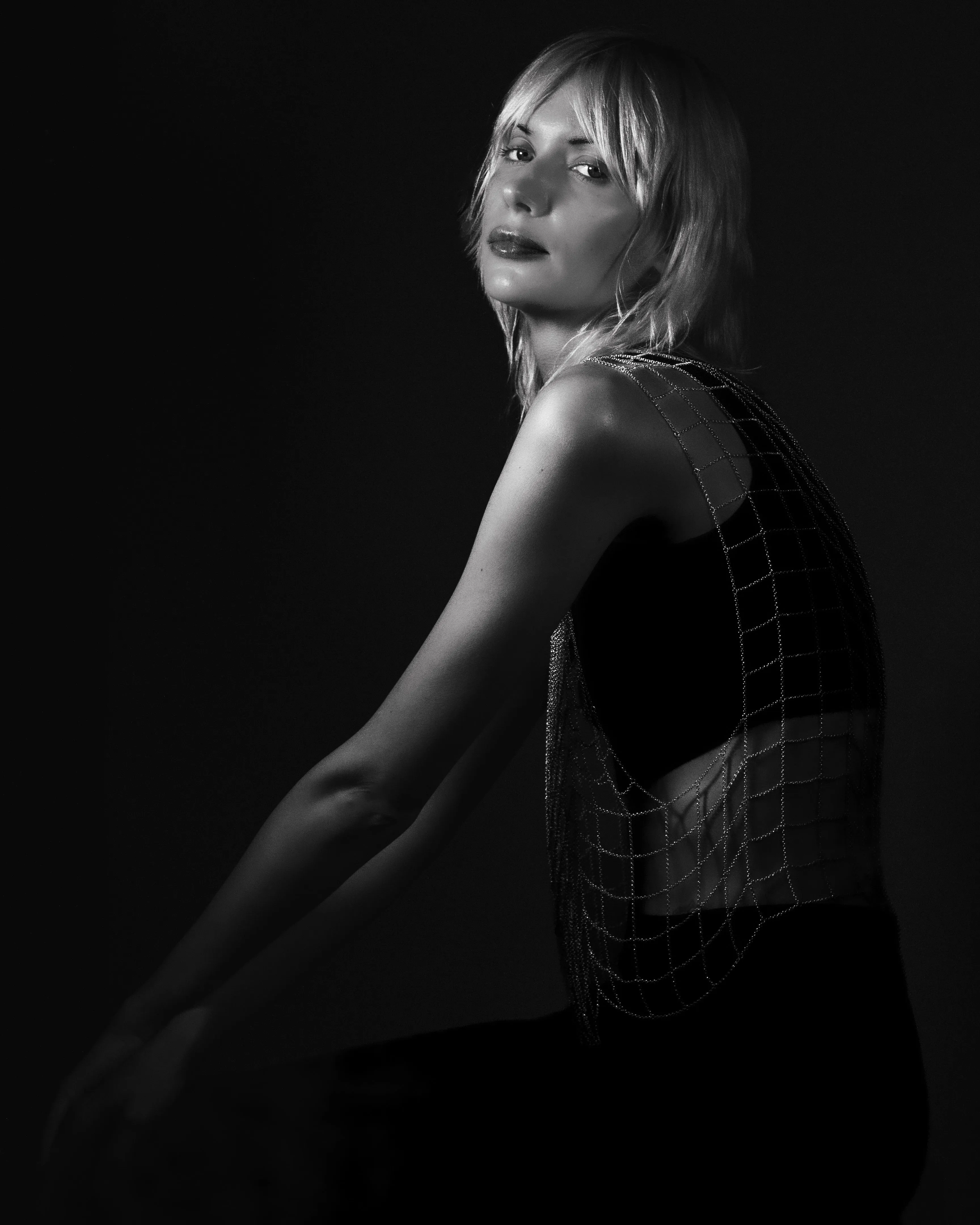 Silver Draped Chain Top sold by Folklore Shop product image thumbnail 3