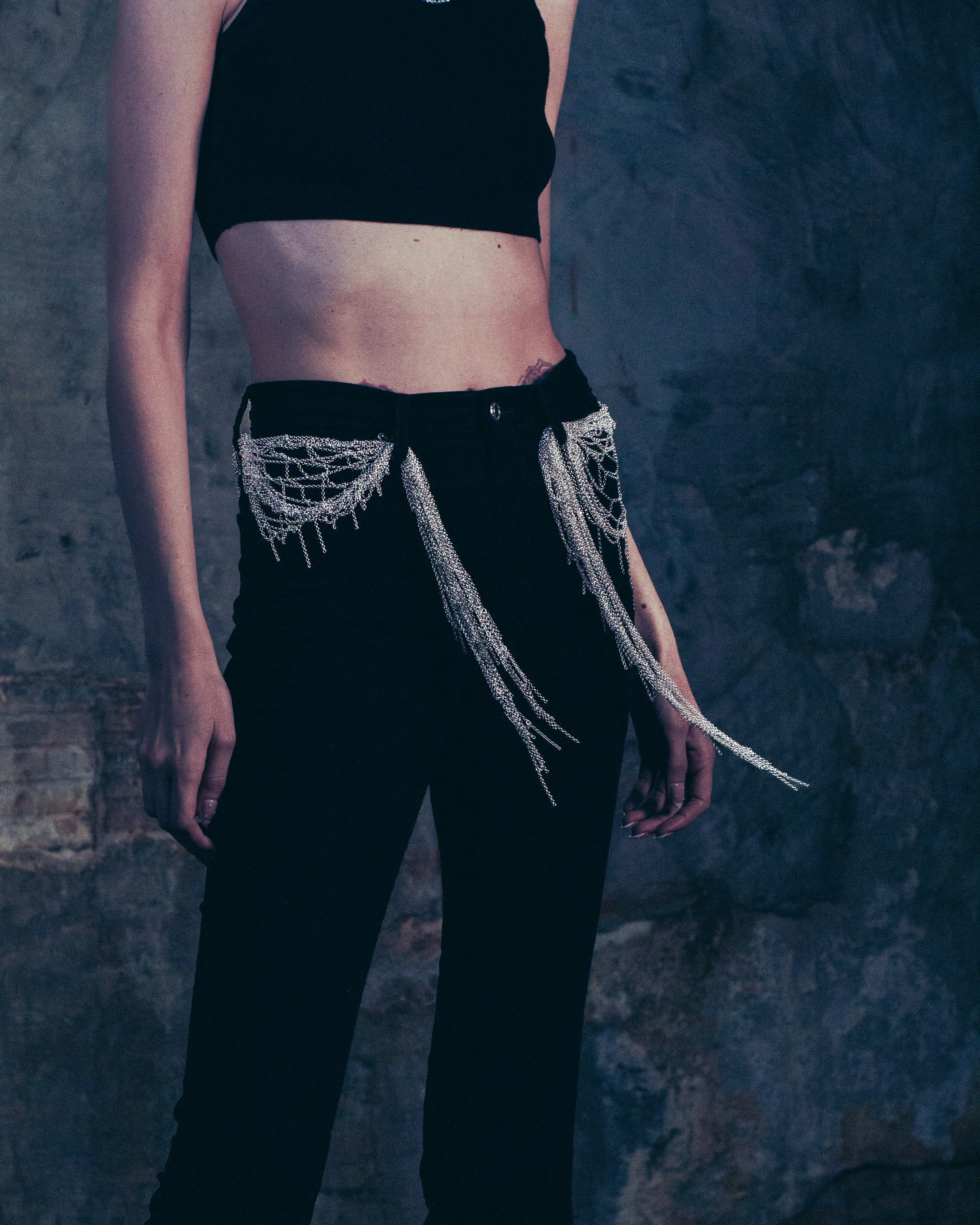 Long Silver Chain Scarf sold by Folklore Shop product image thumbnail 2