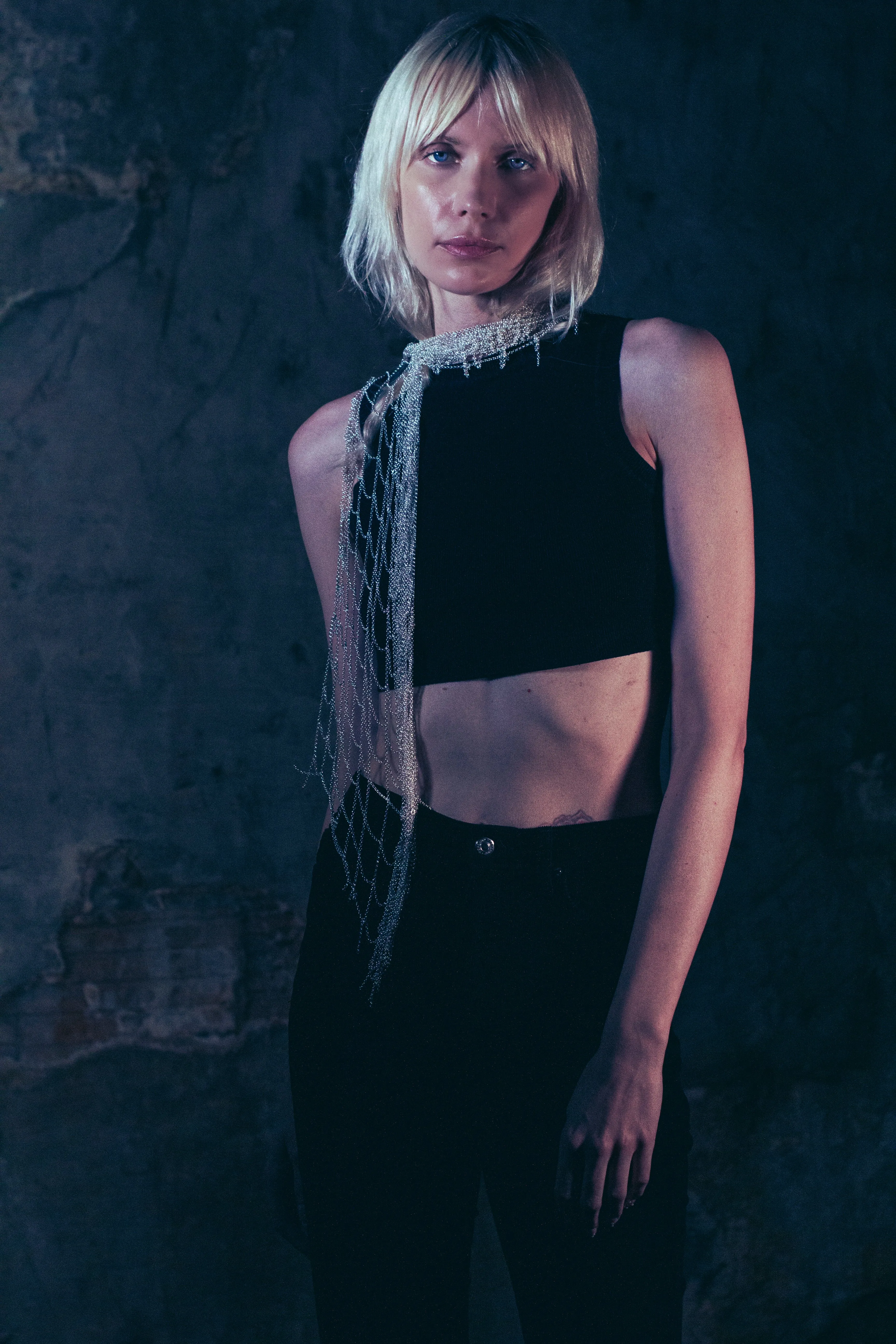 Long Silver Chain Scarf sold by Folklore Shop product image thumbnail 5