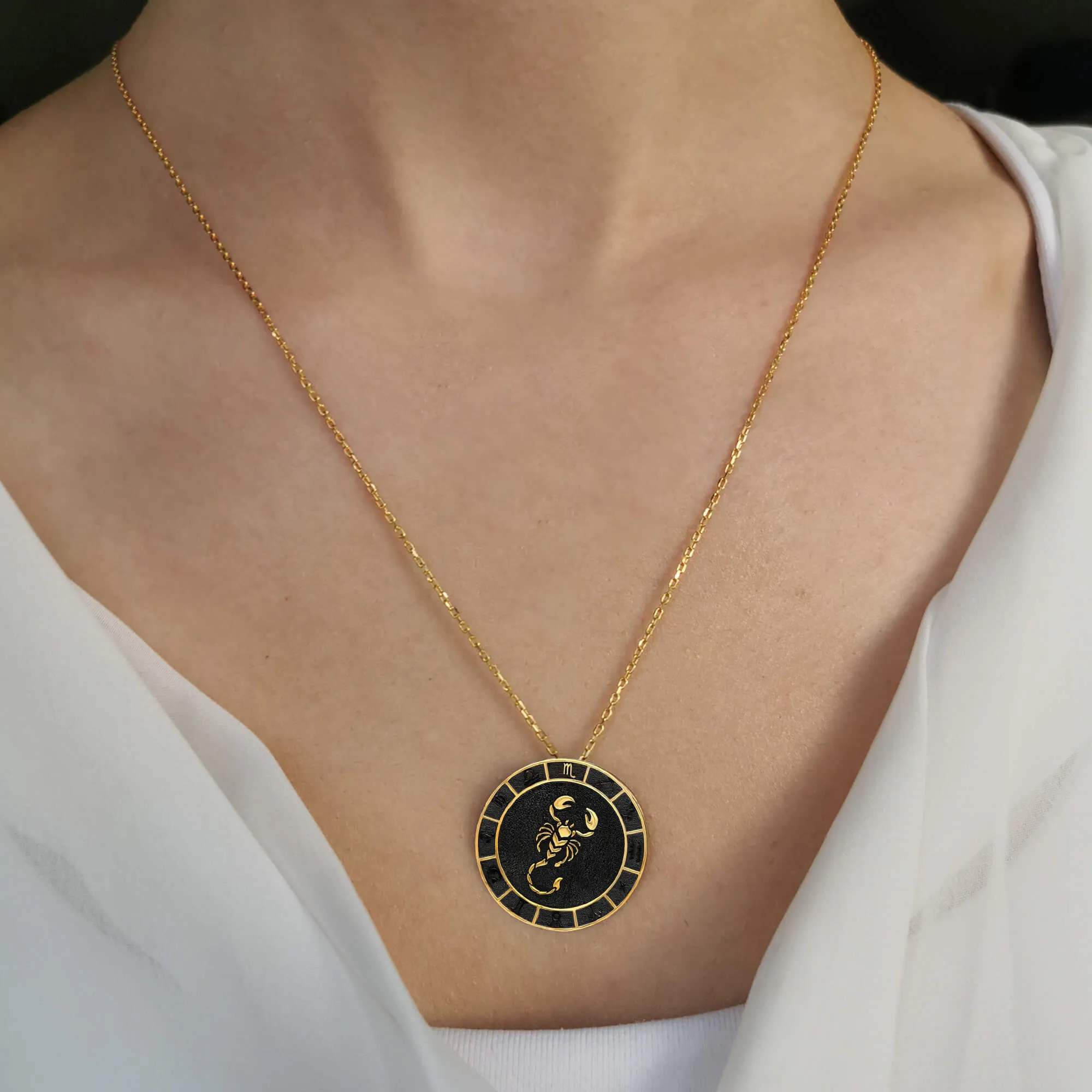 Scorpio Zodiac Necklace sold by Folklore Shop product image thumbnail 3
