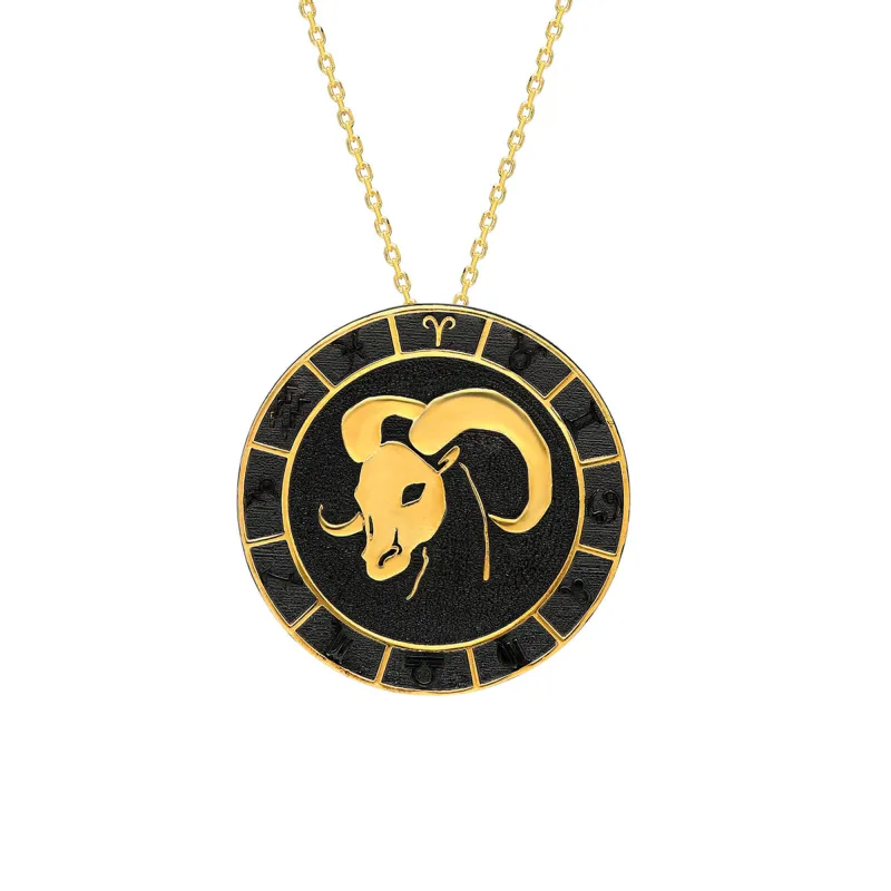 Aries Zodiac Necklace made by Folklore Shop