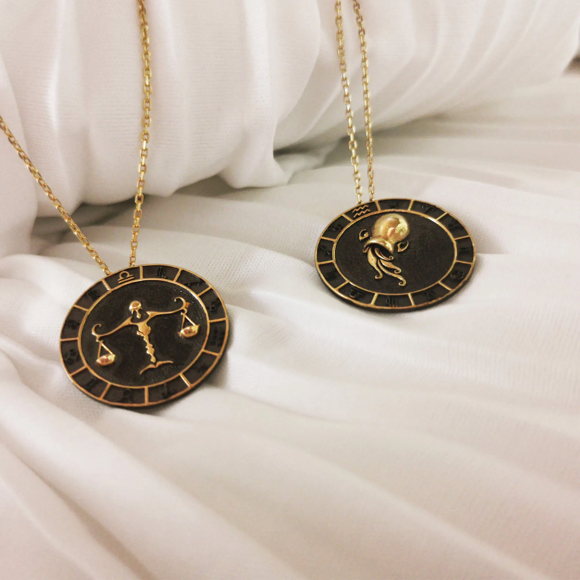 Libra Zodiac Necklace sold by Folklore Shop product image thumbnail 2