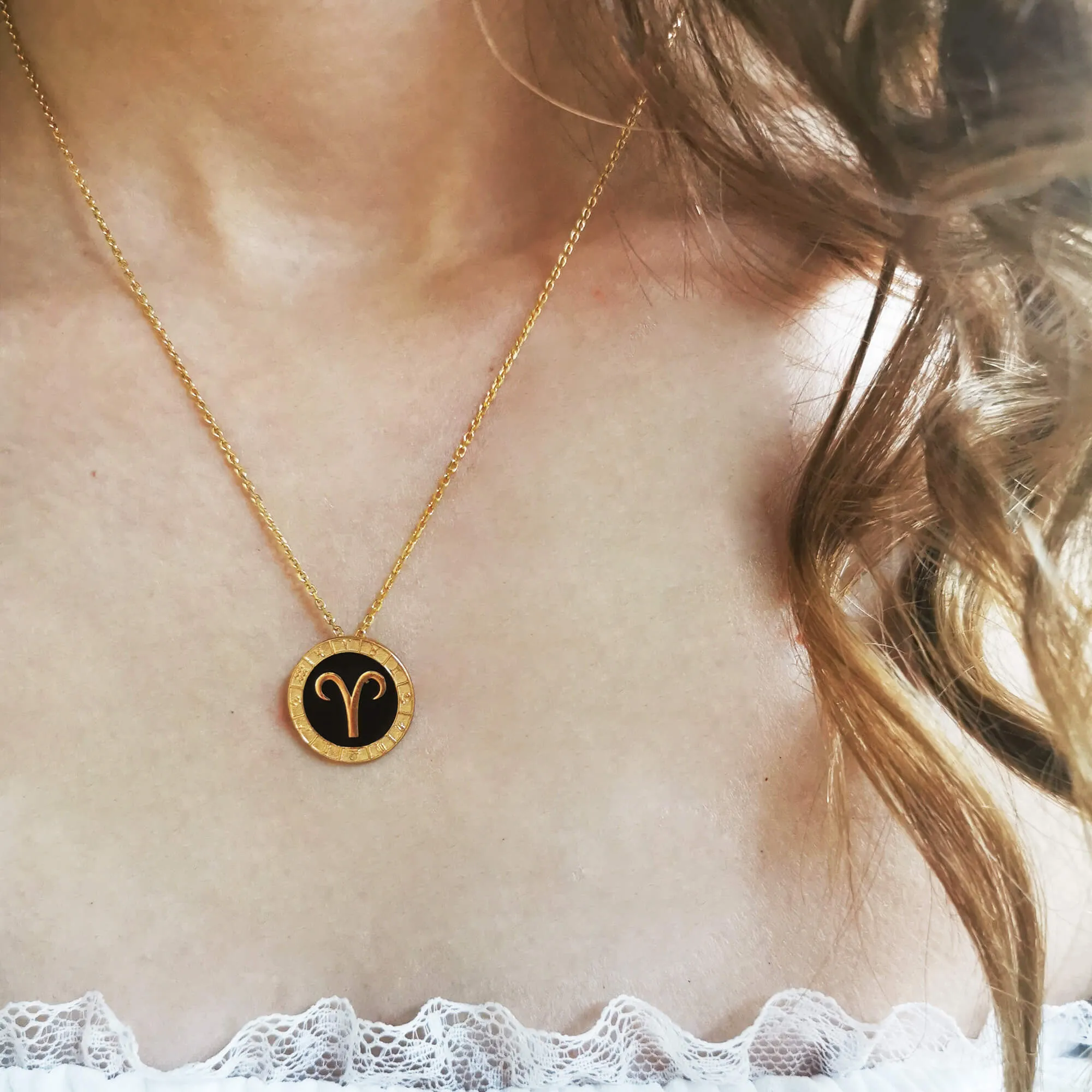 Aries Horoscope Necklace sold by Folklore Shop product image thumbnail 2