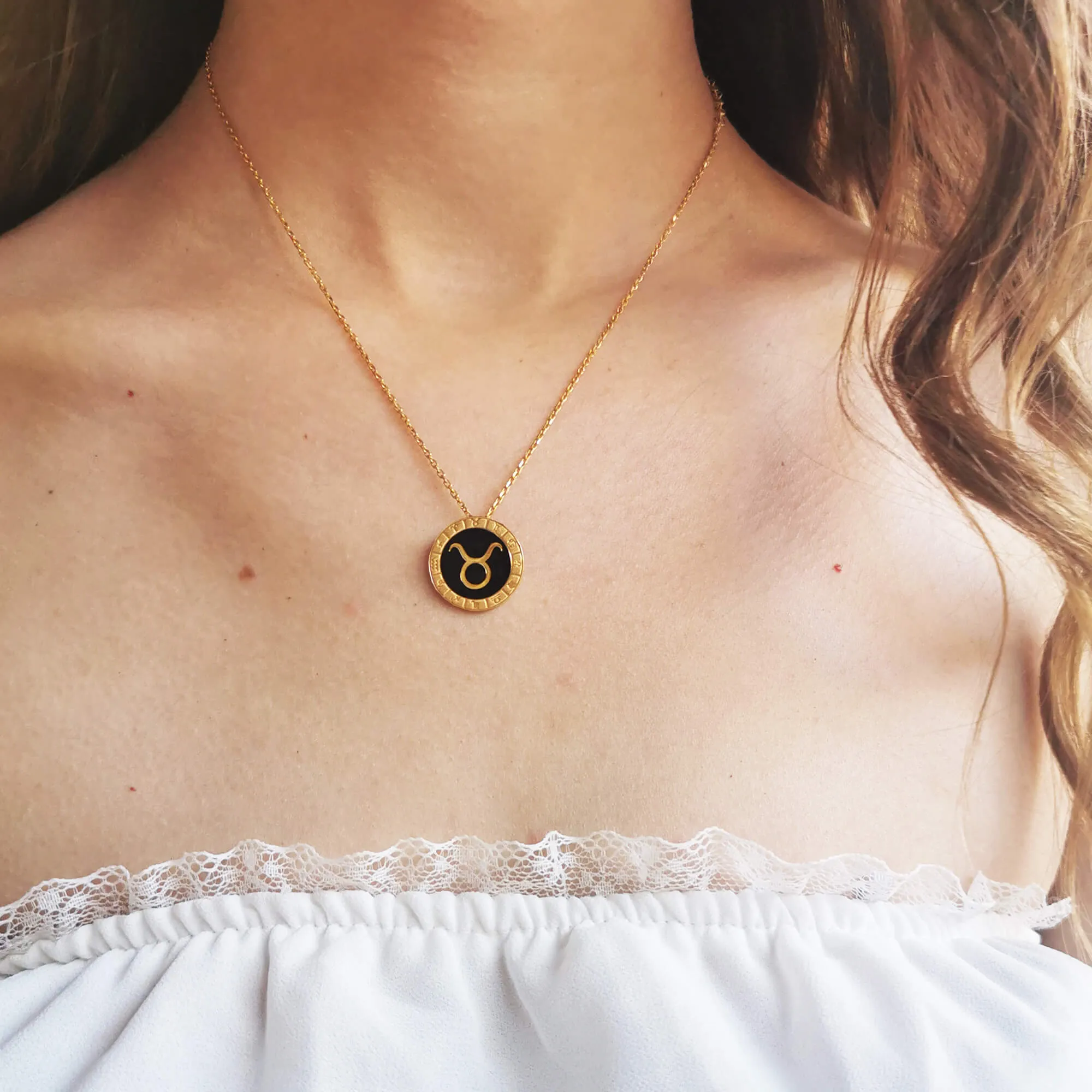 Taurus Horoscope Necklace sold by Folklore Shop product image thumbnail 2