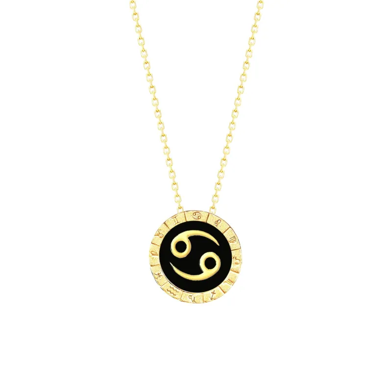 Cancer Horoscope Necklace made by Folklore Shop