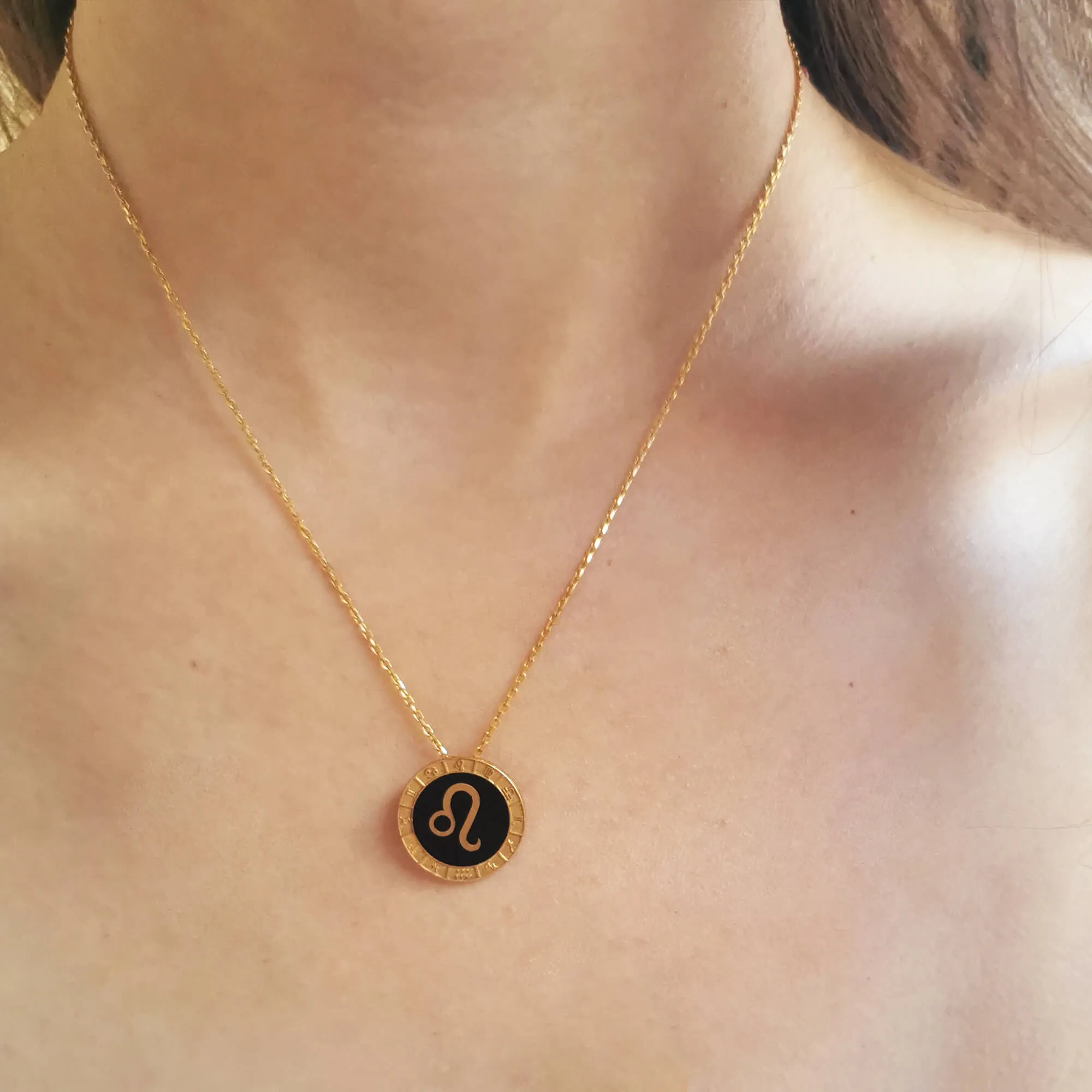 Leo Horoscope Necklace sold by Folklore Shop product image thumbnail 2