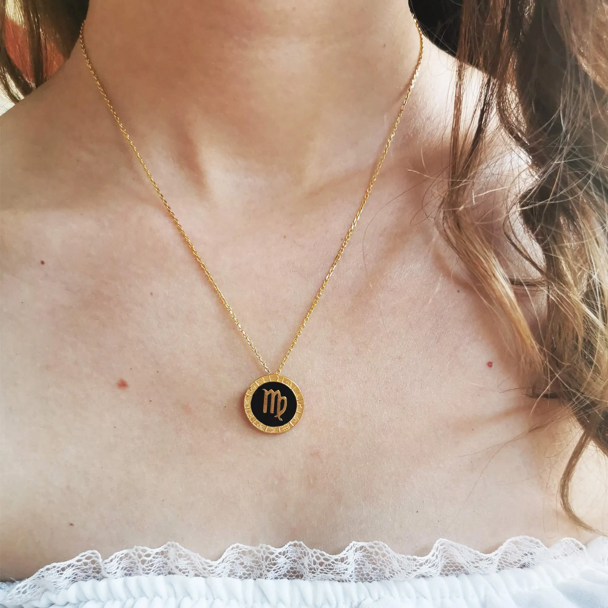 Virgo Horoscope Necklace sold by Folklore Shop product image thumbnail 2