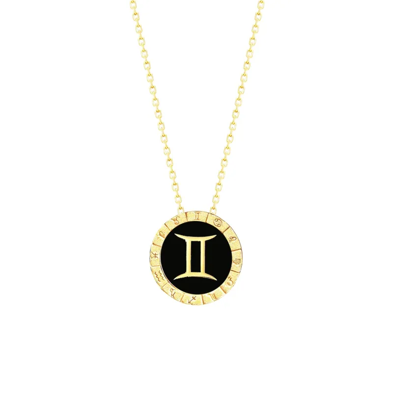 Gemini Horoscope Necklace made by Folklore Shop