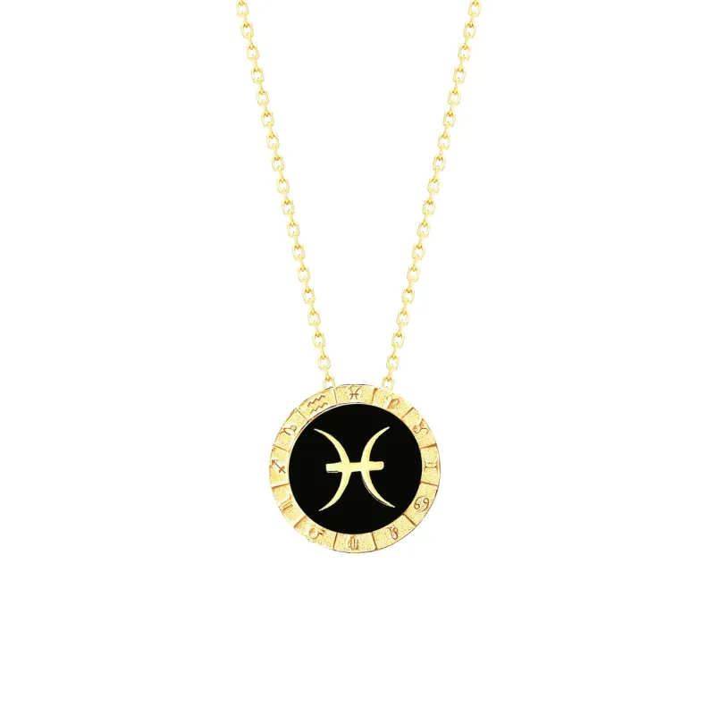 Pisces Horoscope Necklace made by Folklore Shop