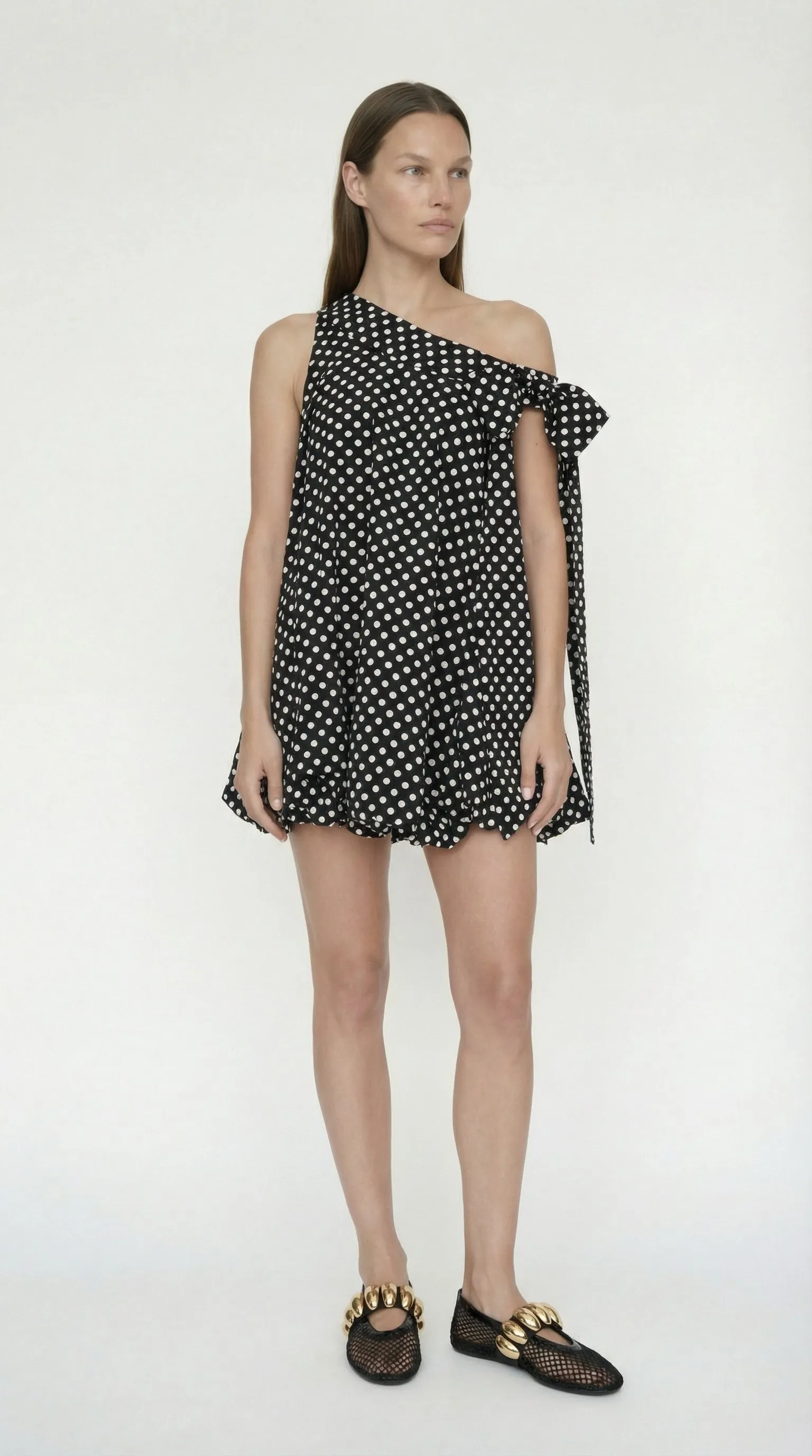 Bow Bubble Polka Dot Dress sold by Folklore Shop product image thumbnail 3