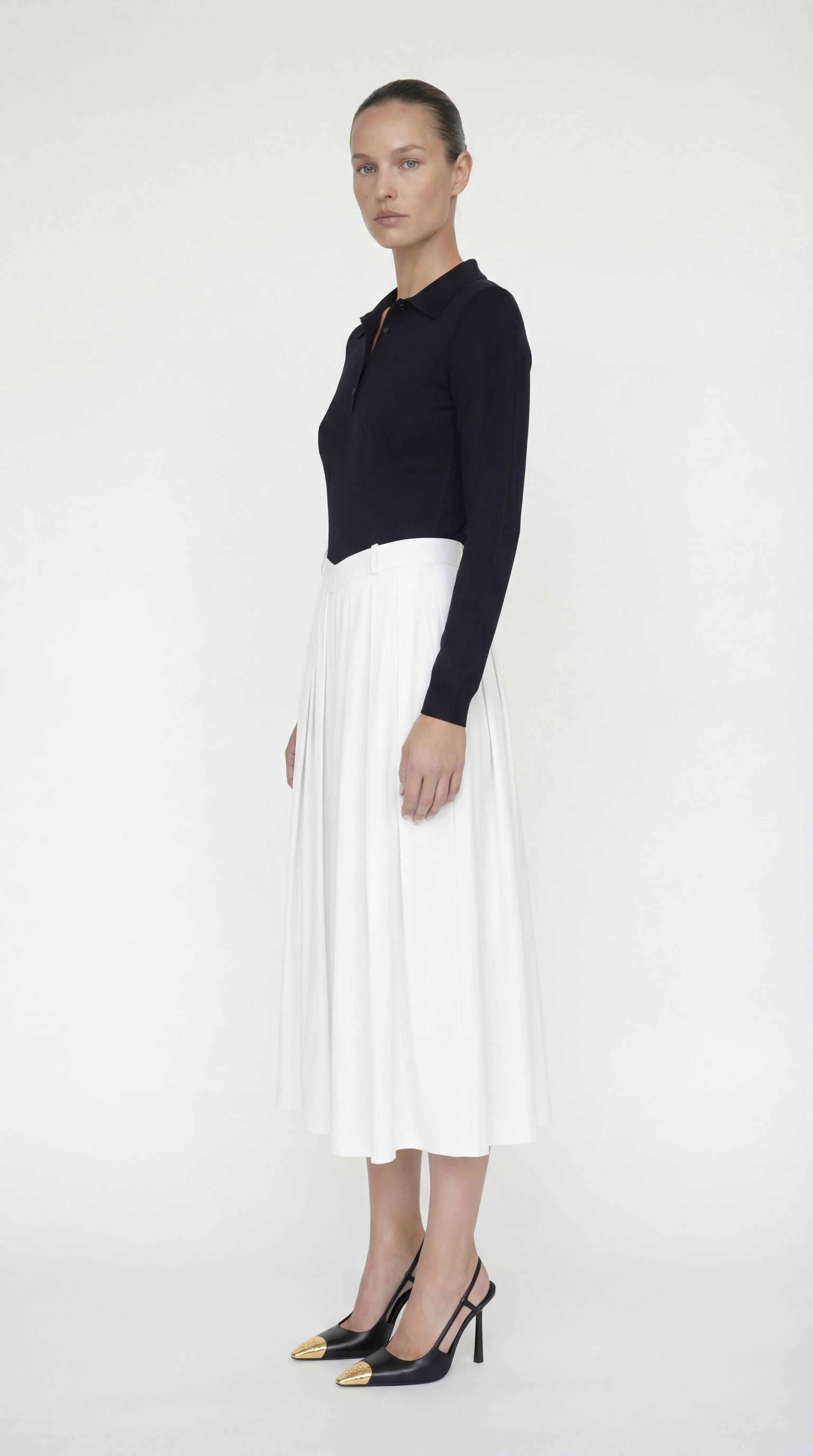 Sonia Polo Midi Dress With Pleated Skirt sold by Folklore Shop product image thumbnail 3