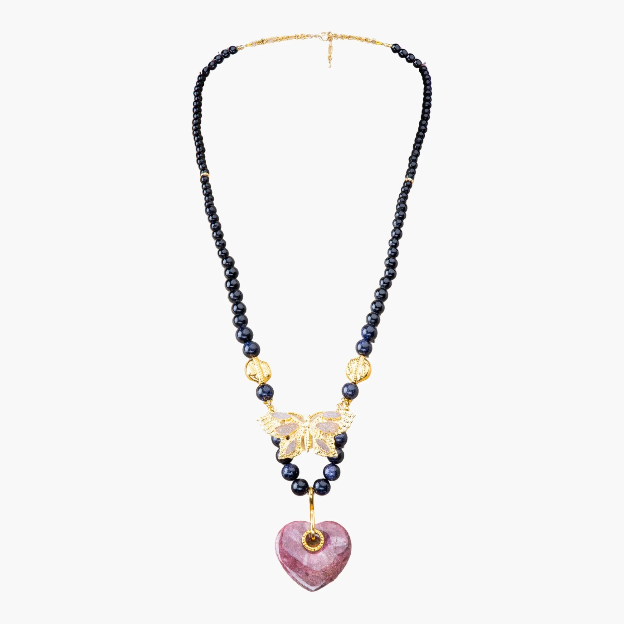 Butterfly Crystal Pendant Necklace sold by Folklore Shop