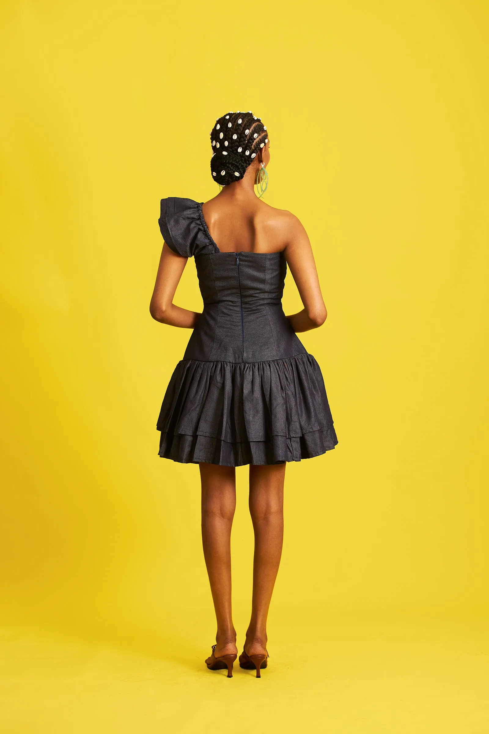 Hassana Denim Mini Dress sold by Folklore Shop product image thumbnail 3