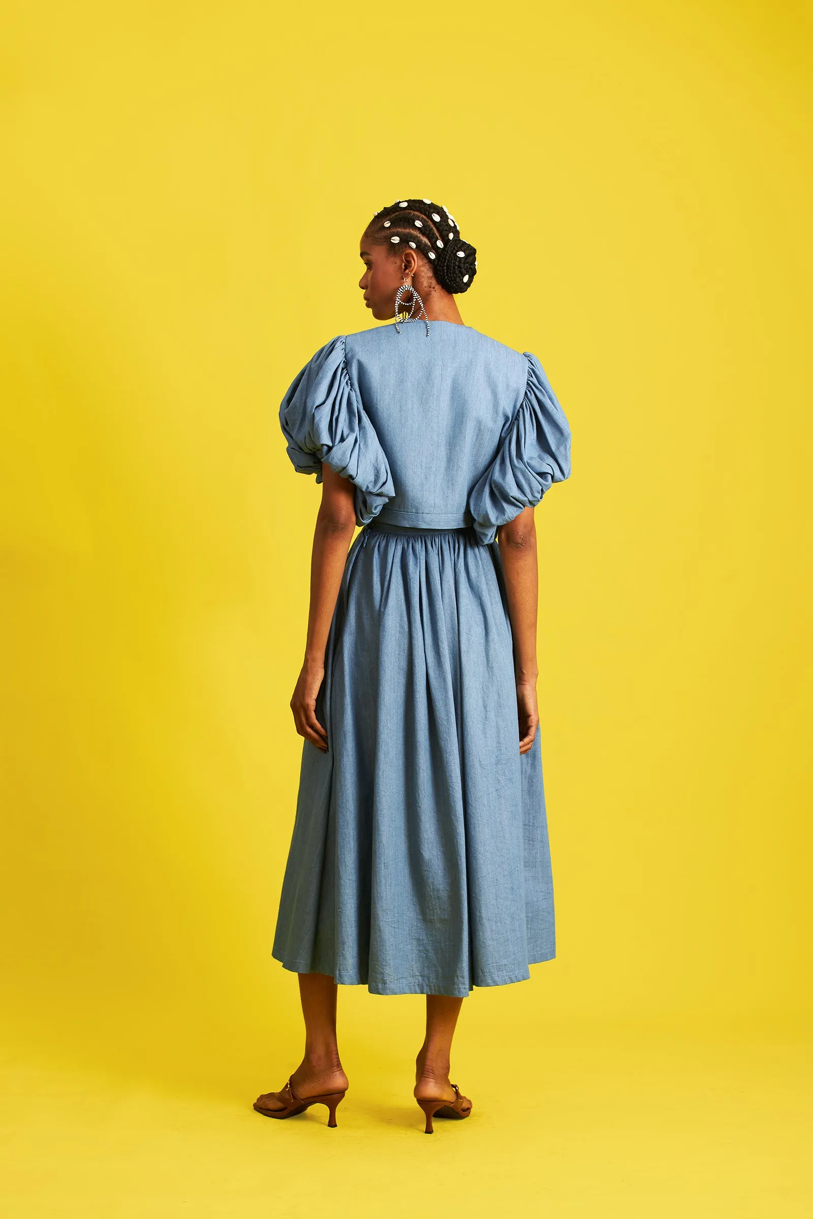 Binta Denim Top sold by Folklore Shop product image thumbnail 2