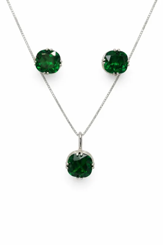 Cushion Cut Ladies Jewellery Set made by Folklore Shop