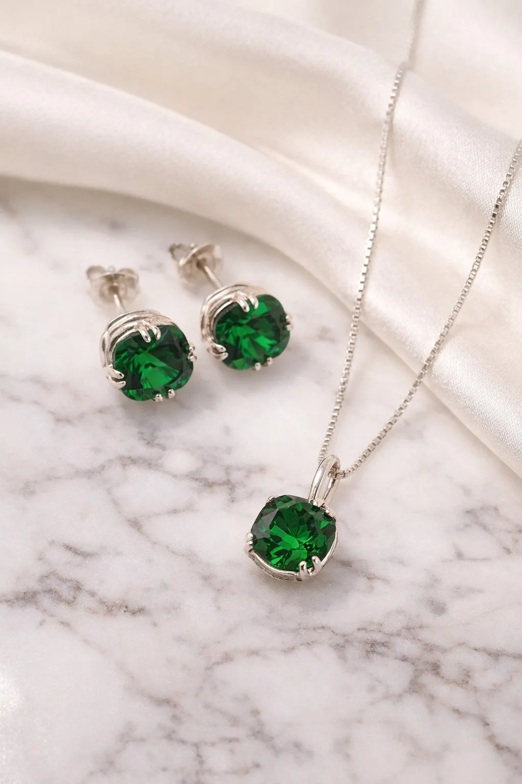 Cushion Cut Ladies Jewellery Set sold by Folklore Shop product image thumbnail 2
