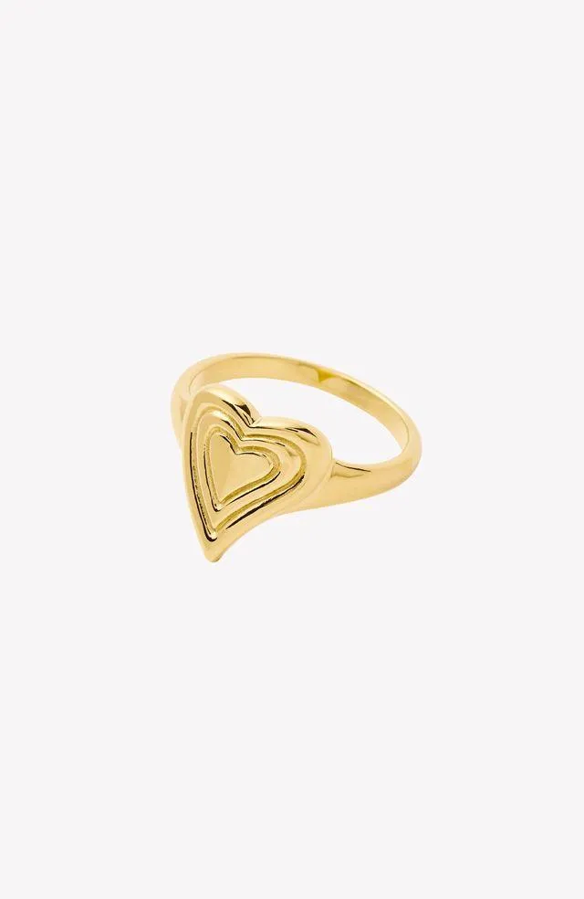 Emanate Love Signet Heart Ring sold by Folklore Shop product image thumbnail 3